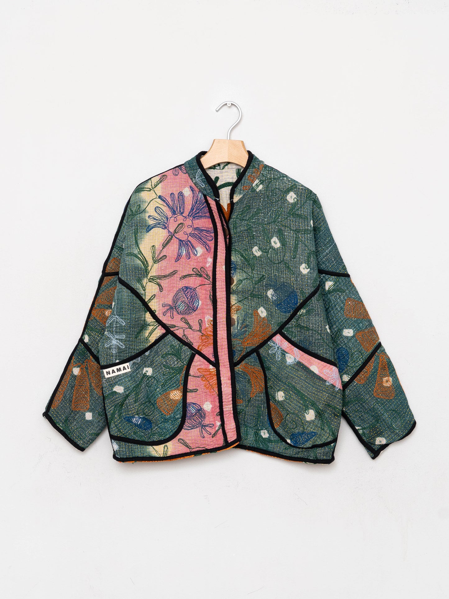 The Ladhiya Petite Quilted Suzani Kantha Jacket