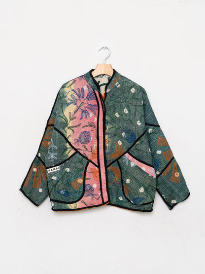 The Ladhiya Petite Quilted Suzani Kantha Jacket