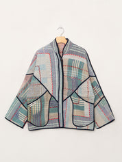 The Ladhiya Quilted Patchwork Kantha Jacket