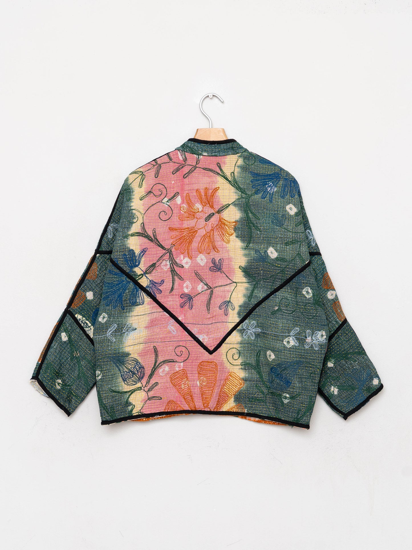 The Ladhiya Petite Quilted Suzani Kantha Jacket
