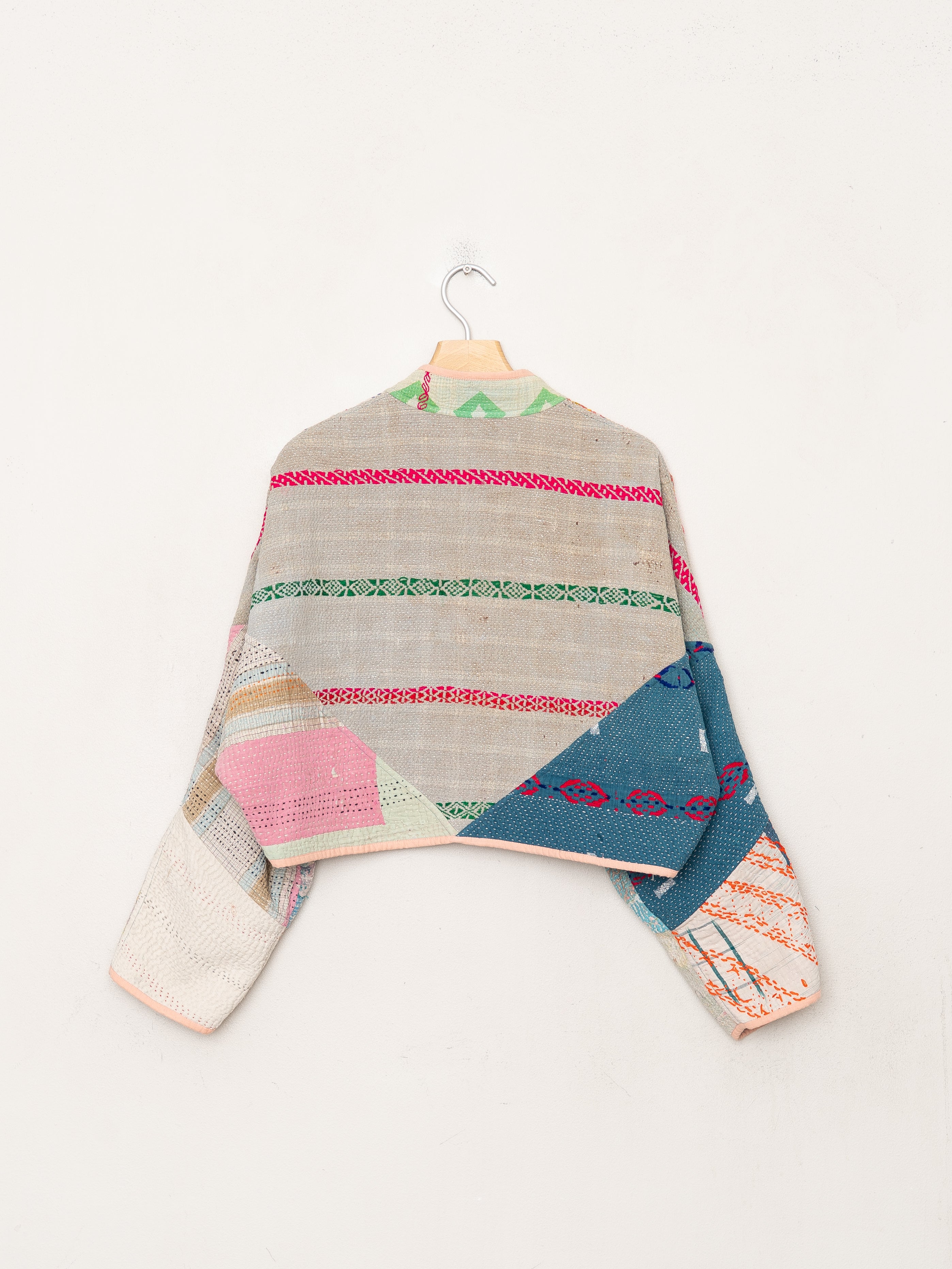 The Kaira Cropped Quilted Patchwork Kantha Jacket Wholesale
