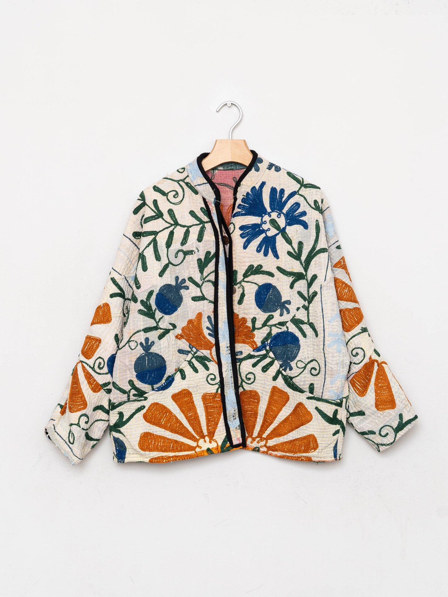 The Ladhiya Petite Quilted Suzani Kantha Jacket