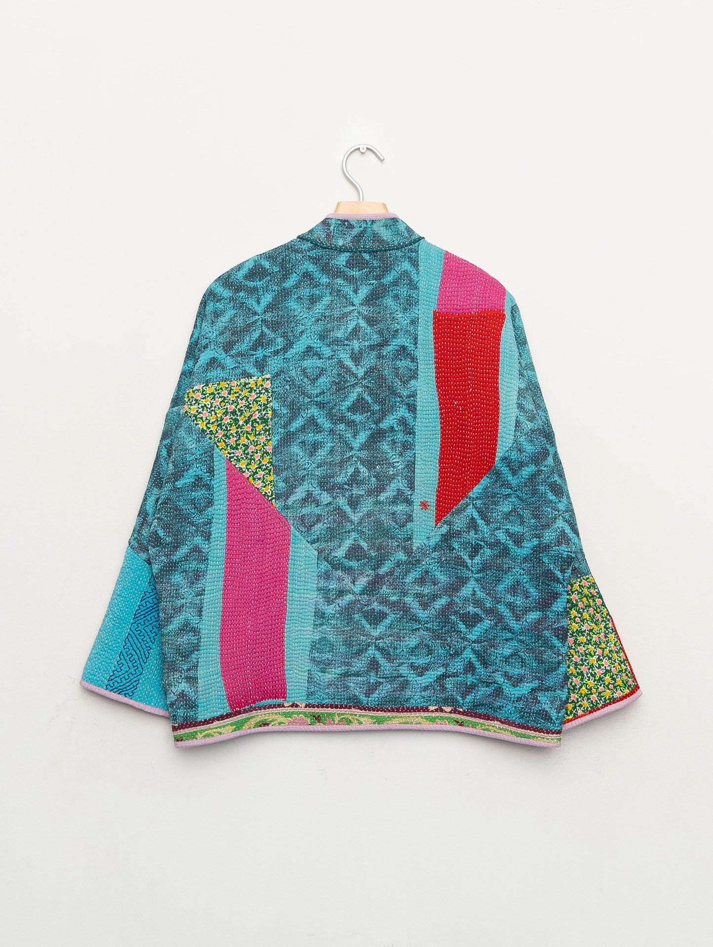 The Ladhiya Quilted Patchwork Kantha Jacket