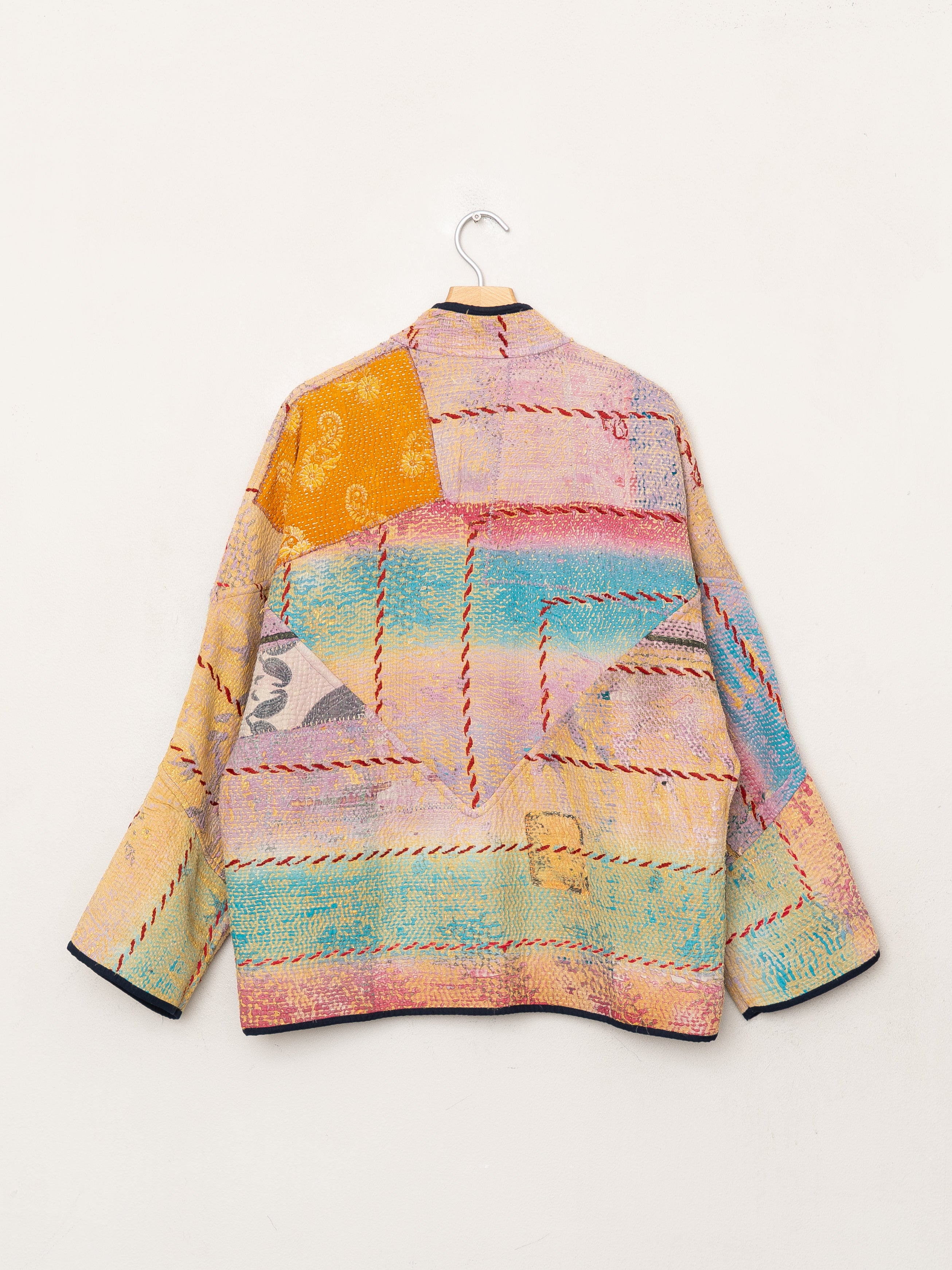 The Ladhiya Quilted Patchwork Kantha Jacket