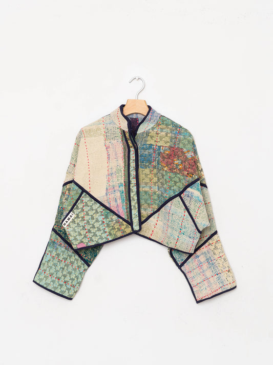 The Kaira Cropped Quilted Patchwork Kantha Jacket Wholesale
