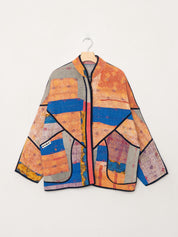 The Ladhiya Quilted Patchwork Kantha Jacket