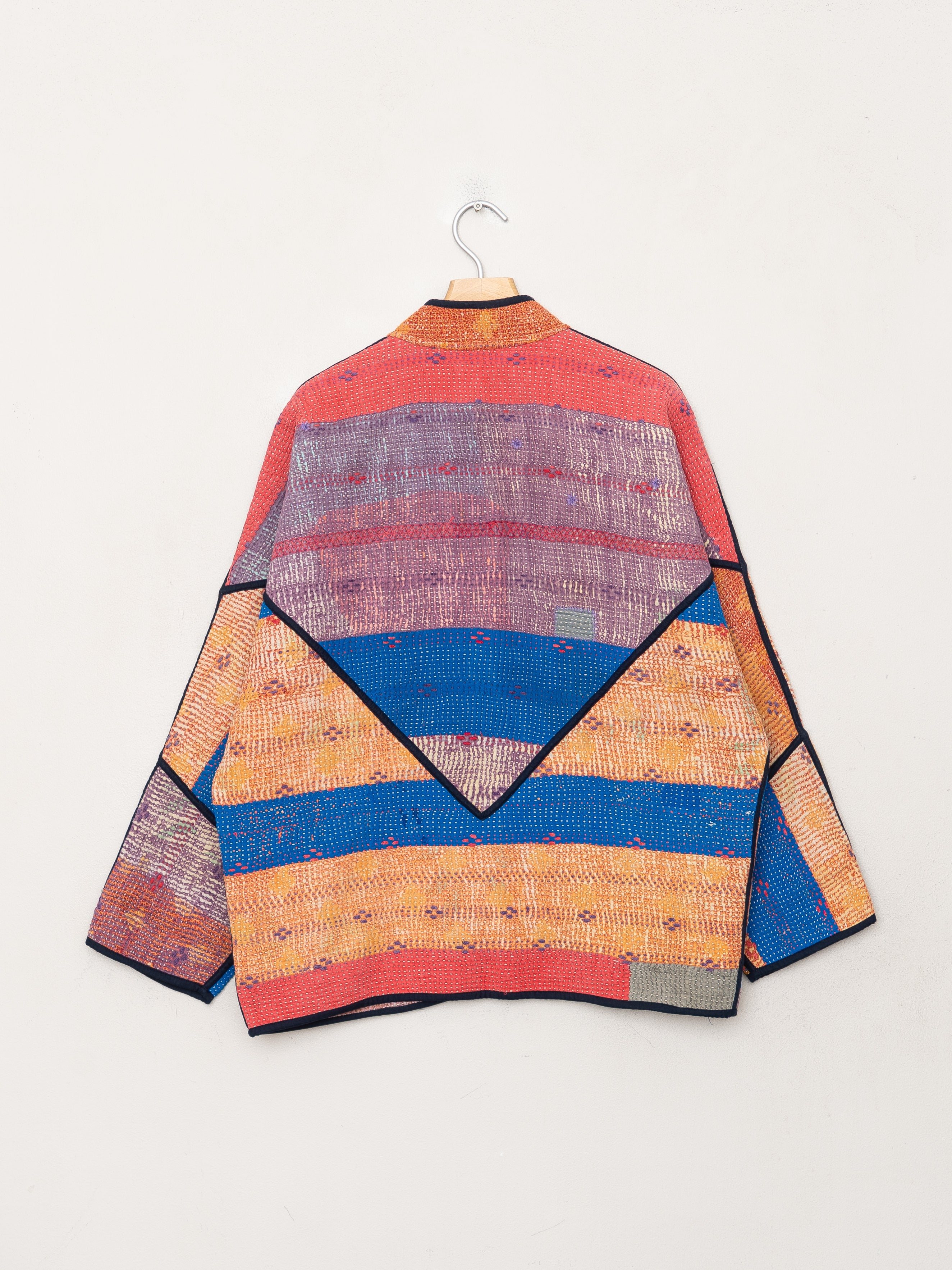 The Ladhiya Quilted Patchwork Kantha Jacket