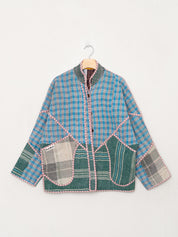 The Ladhiya Quilted Patchwork Kantha Jacket