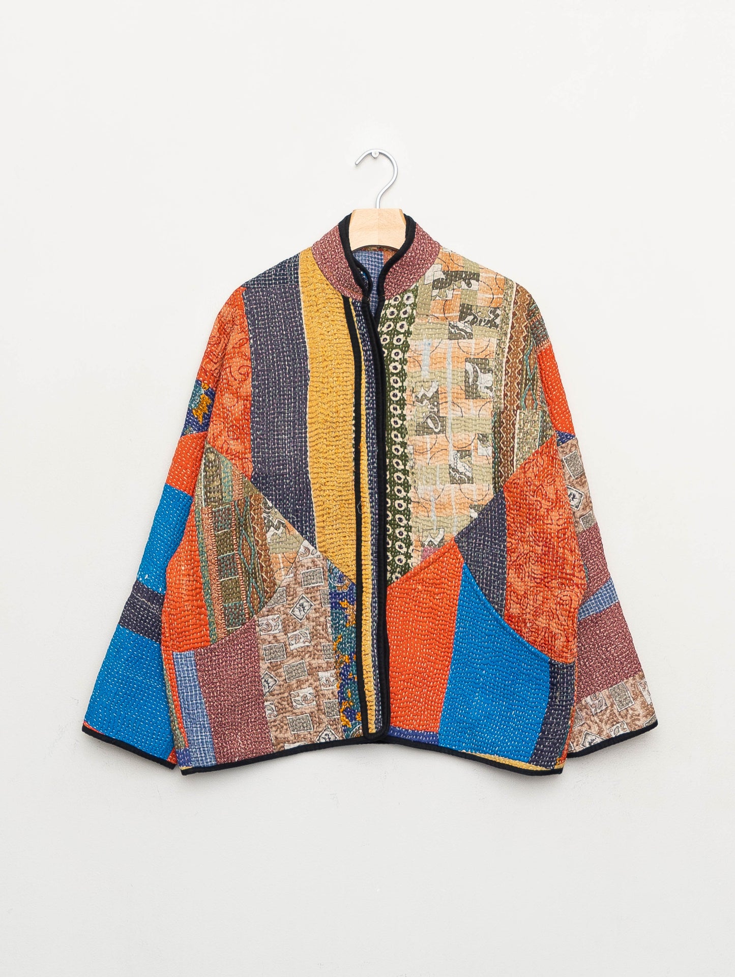 The Ladhiya Quilted Patchwork Kantha Jacket