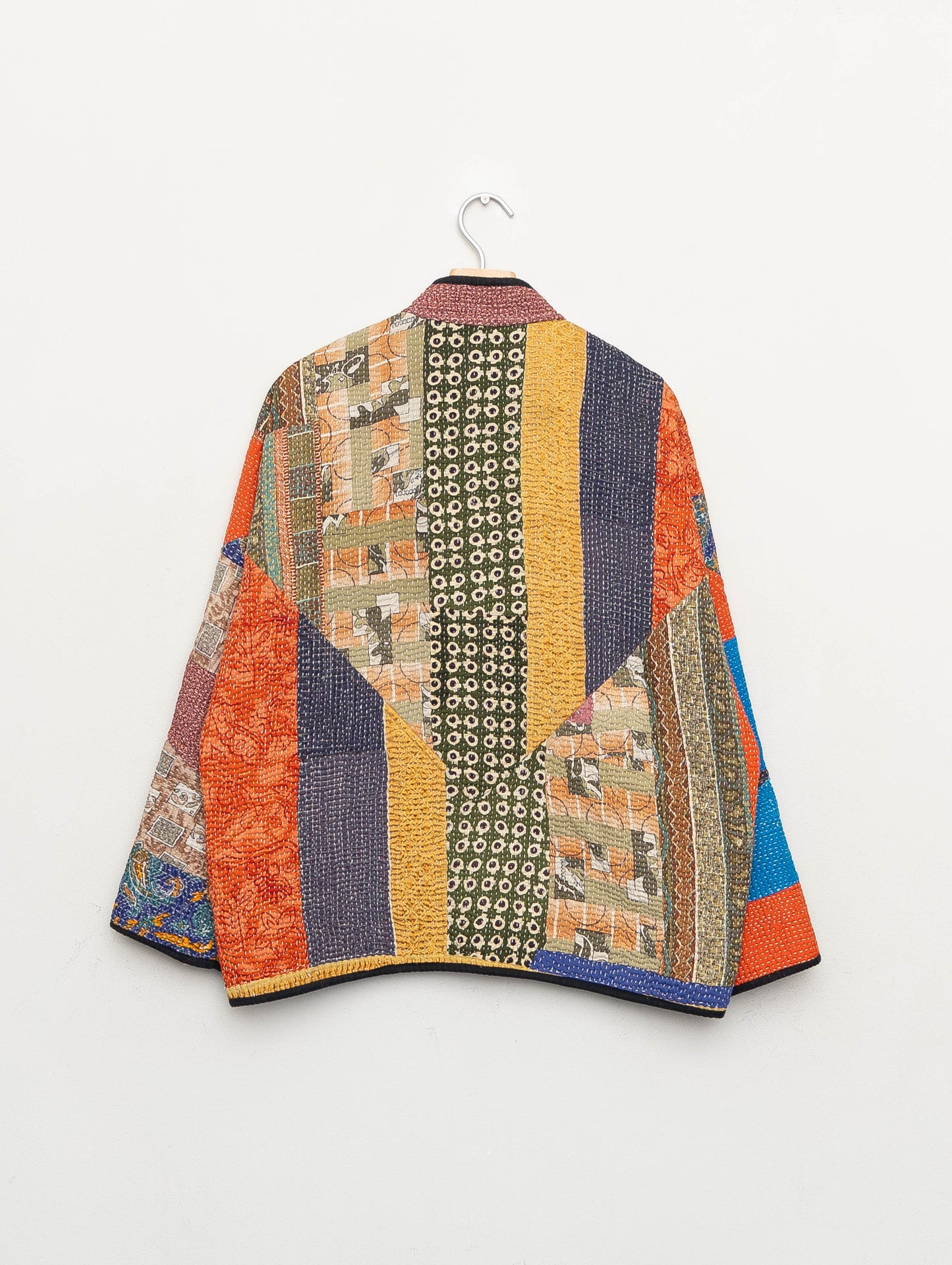 The Ladhiya Quilted Patchwork Kantha Jacket