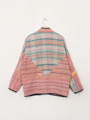 The Ladhiya Quilted Patchwork Kantha Jacket