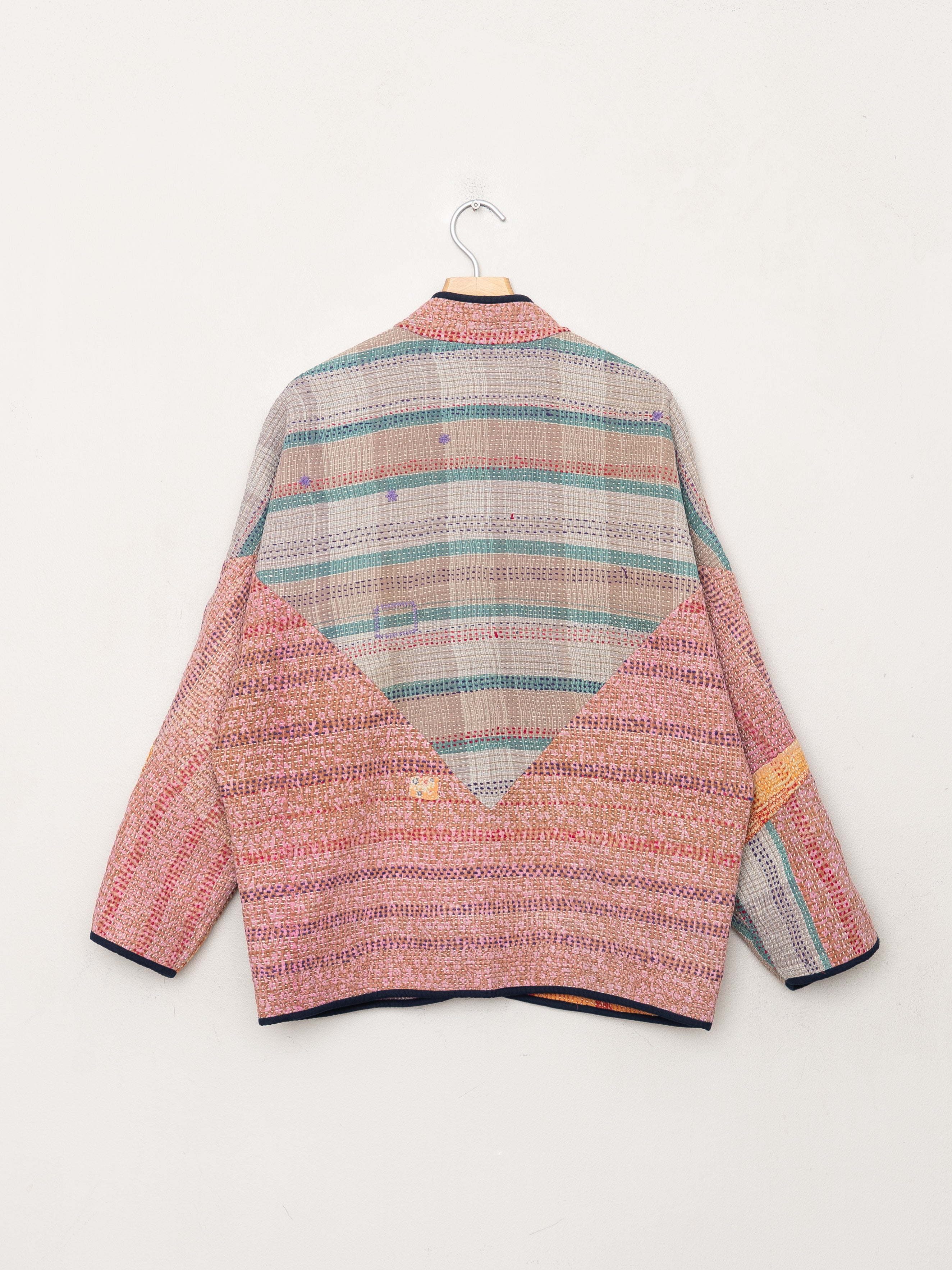 The Ladhiya Quilted Patchwork Kantha Jacket