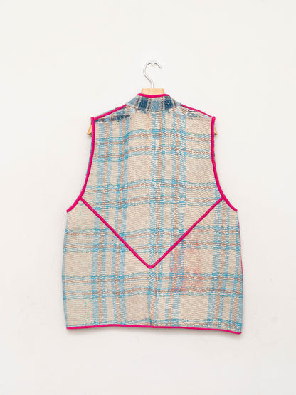 The Ladhiya Quilted Patchwork Kantha Vest