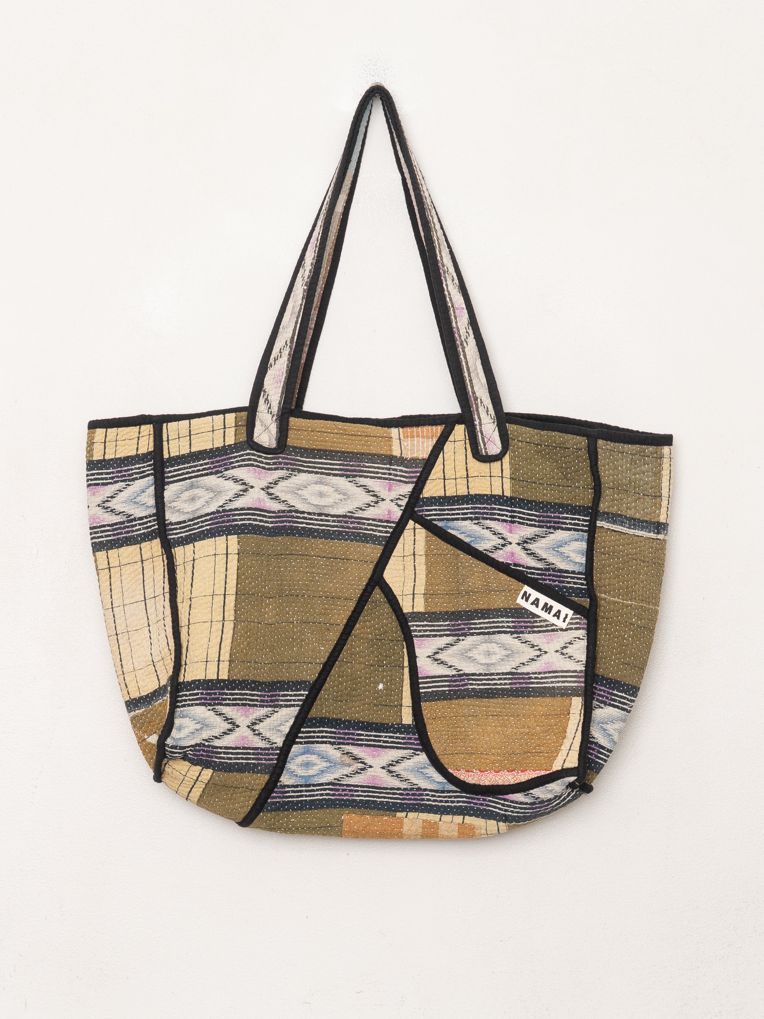 The Raksa Quilted Kantha Bag