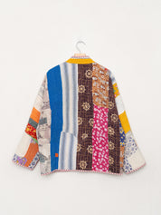 The Ladhiya Quilted Patchwork Kantha Jacket