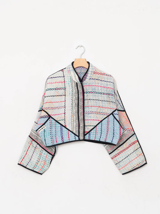 The Kaira Cropped Quilted Patchwork Kantha Jacket Wholesale