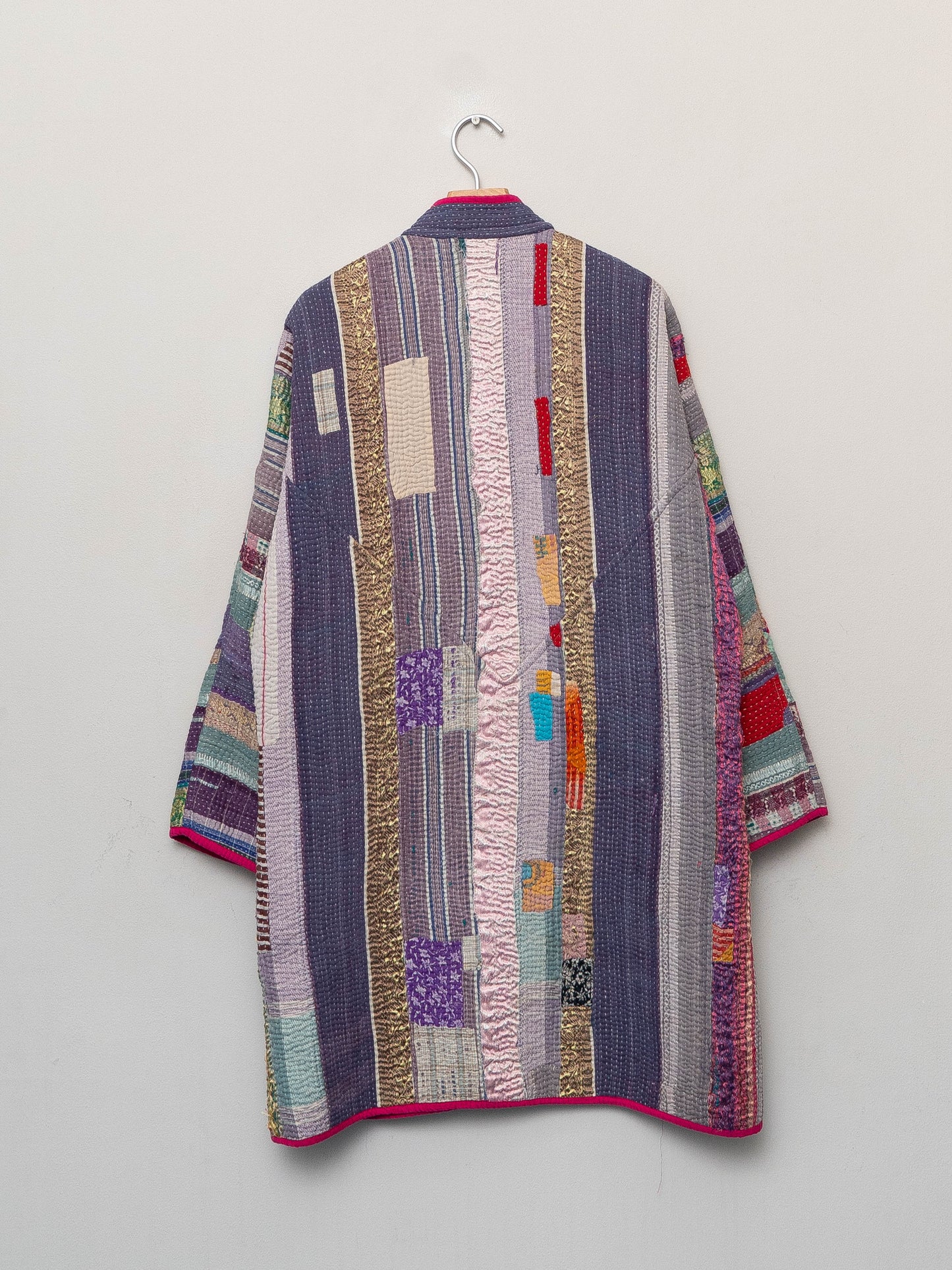 The Sai Quilted Patchwork Kantha Coat