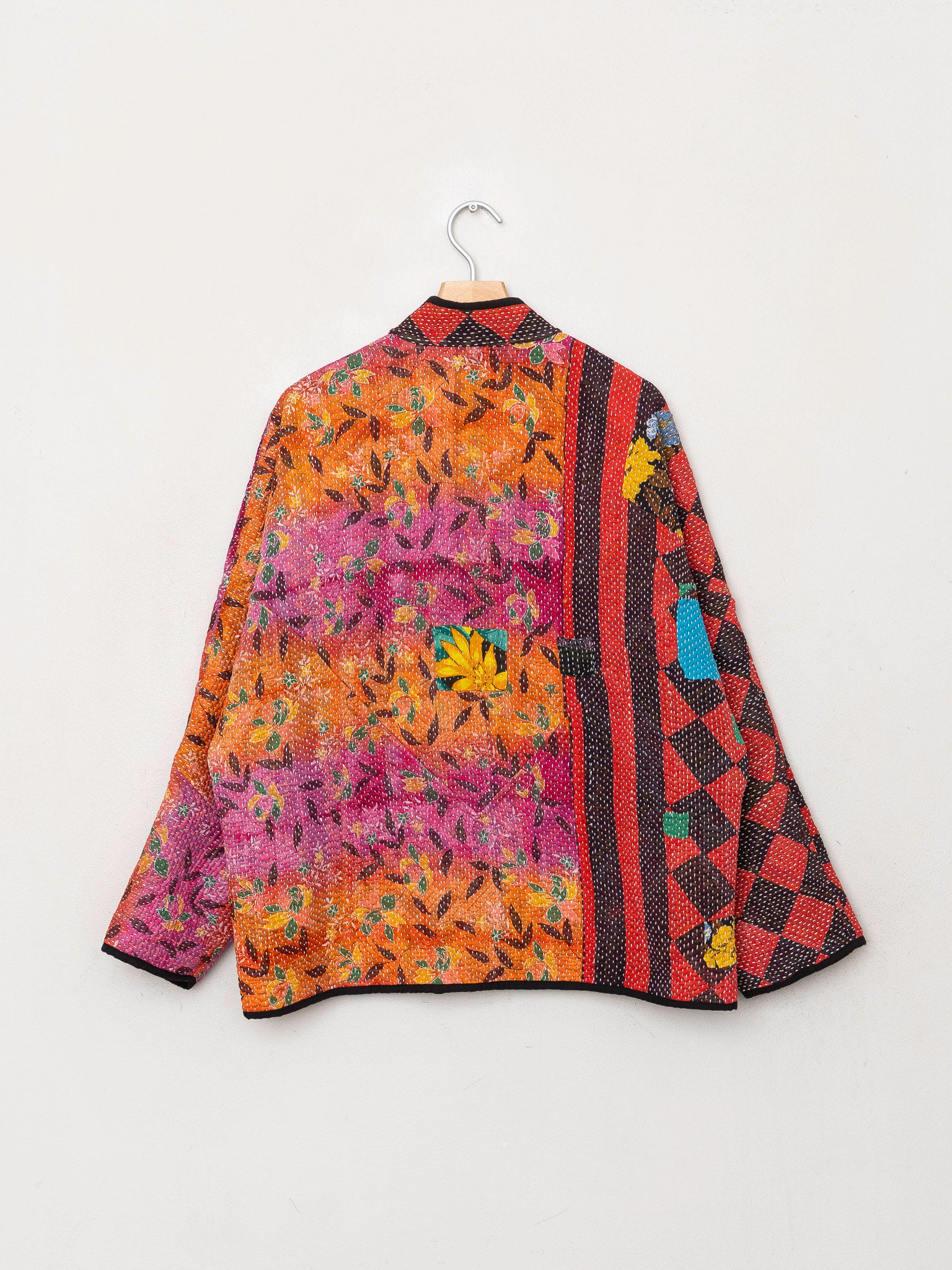 The Ladhiya Quilted Patchwork Kantha Jacket