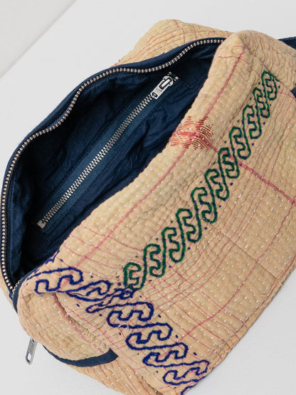 The Kallum Quilted Kantha Dopp Kit