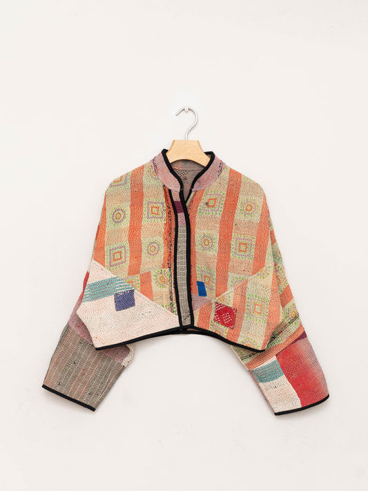 The Kaira Cropped Quilted Patchwork Kantha Jacket Wholesale