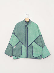 The Ladhiya Quilted Patchwork Kantha Jacket