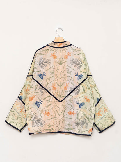 The Ishani Suzani Quilted Kantha Jacket