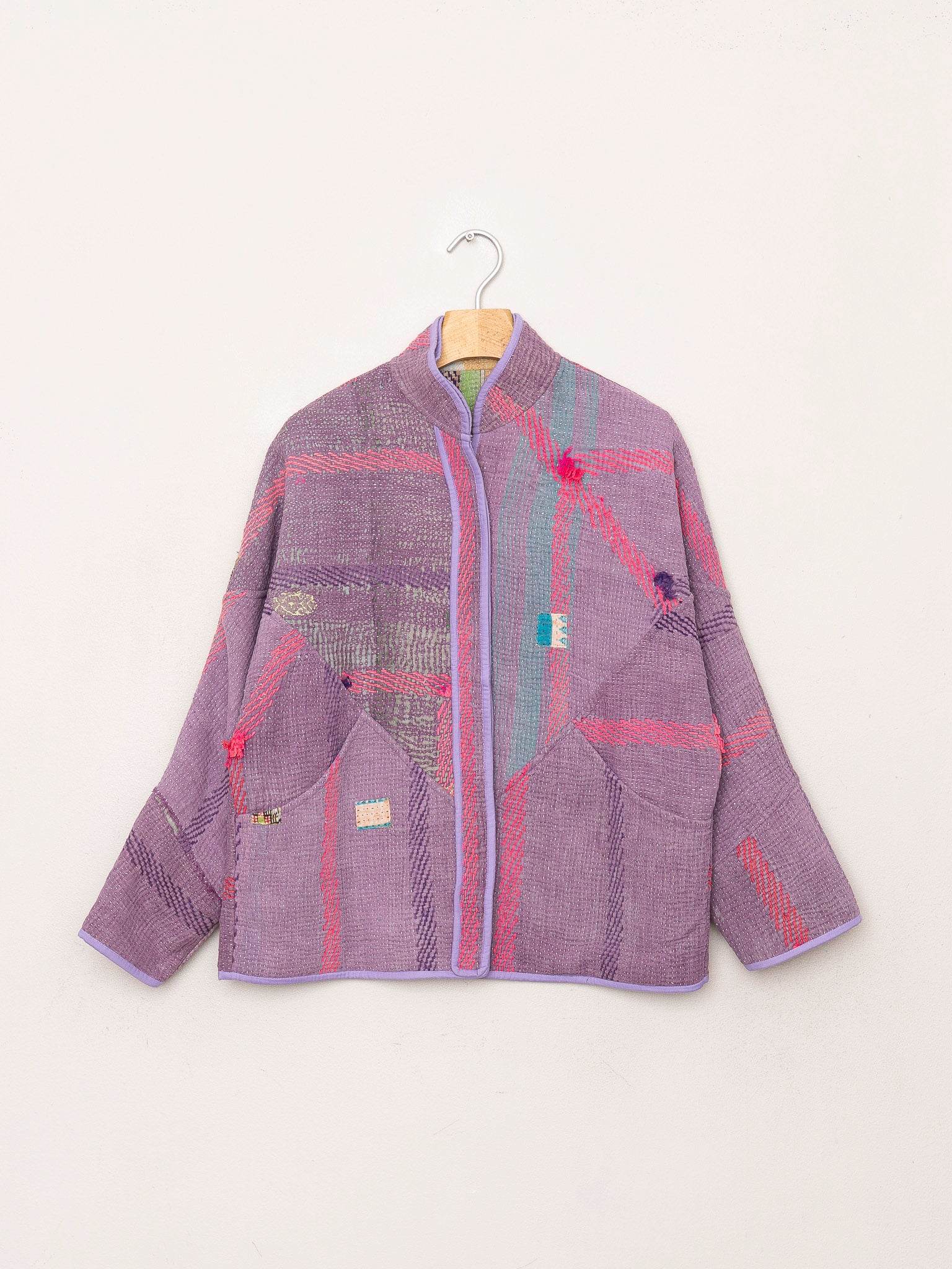 The Ladhiya Petite Quilted Patchwork Kantha Jacket Wholesale