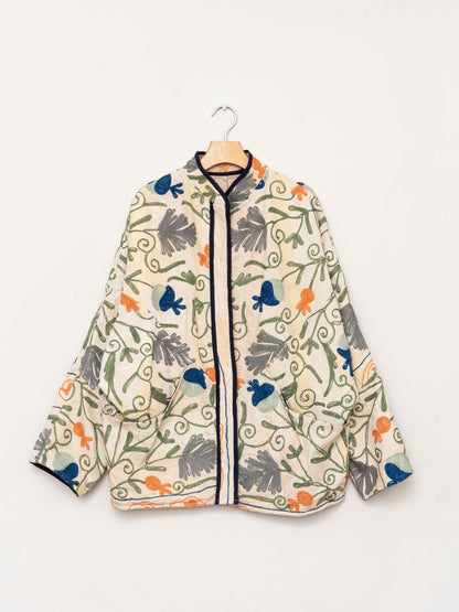 The Ishani Suzani Quilted Kantha Jacket