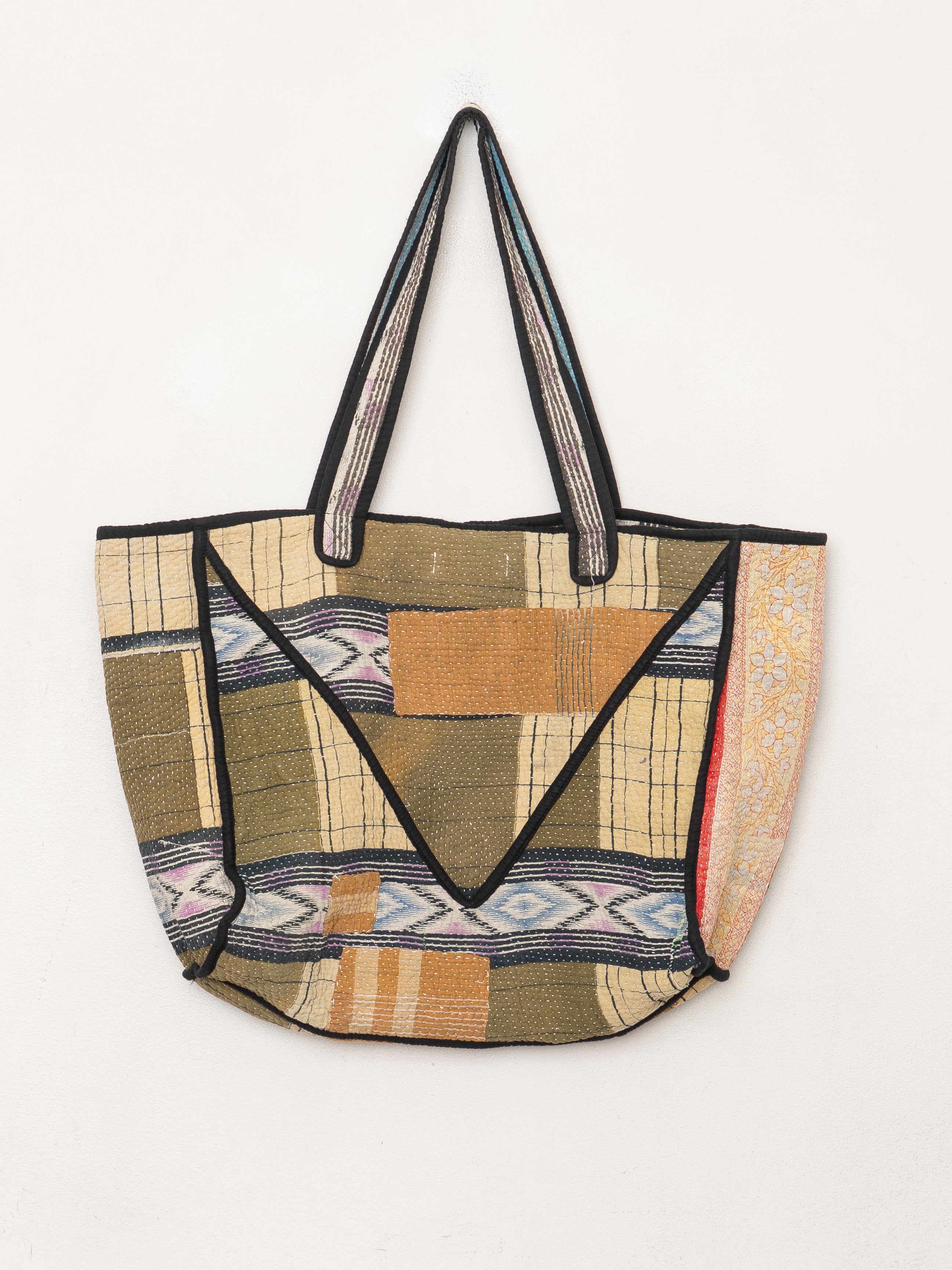 The Raksa Quilted Kantha Bag