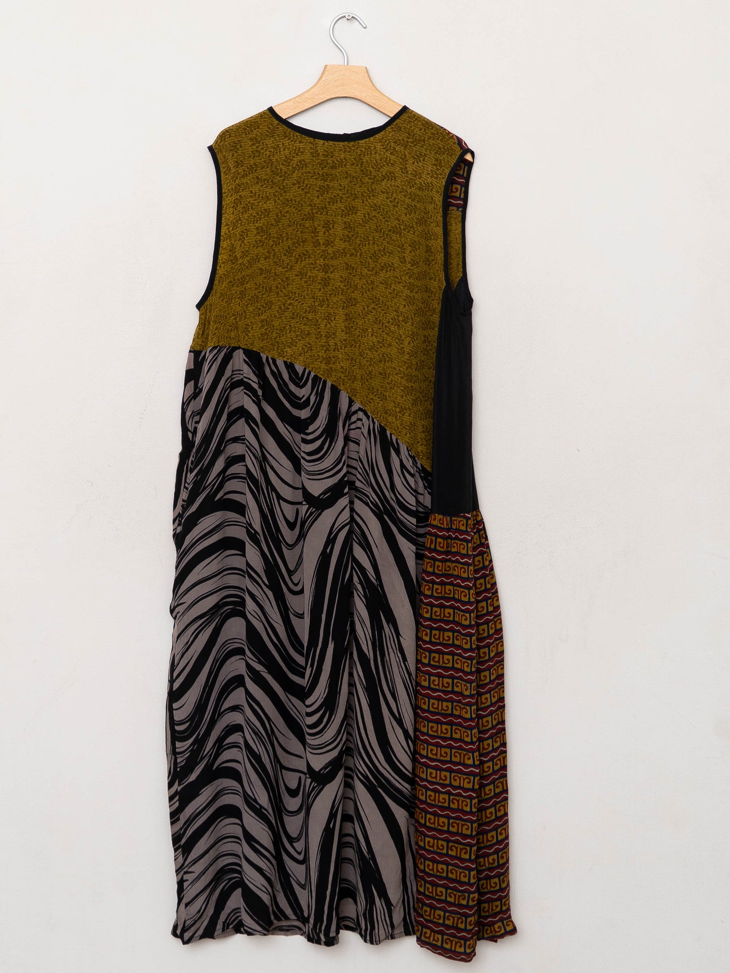 The Anan Long Dress  - Medium / Large - Upcycled Silk