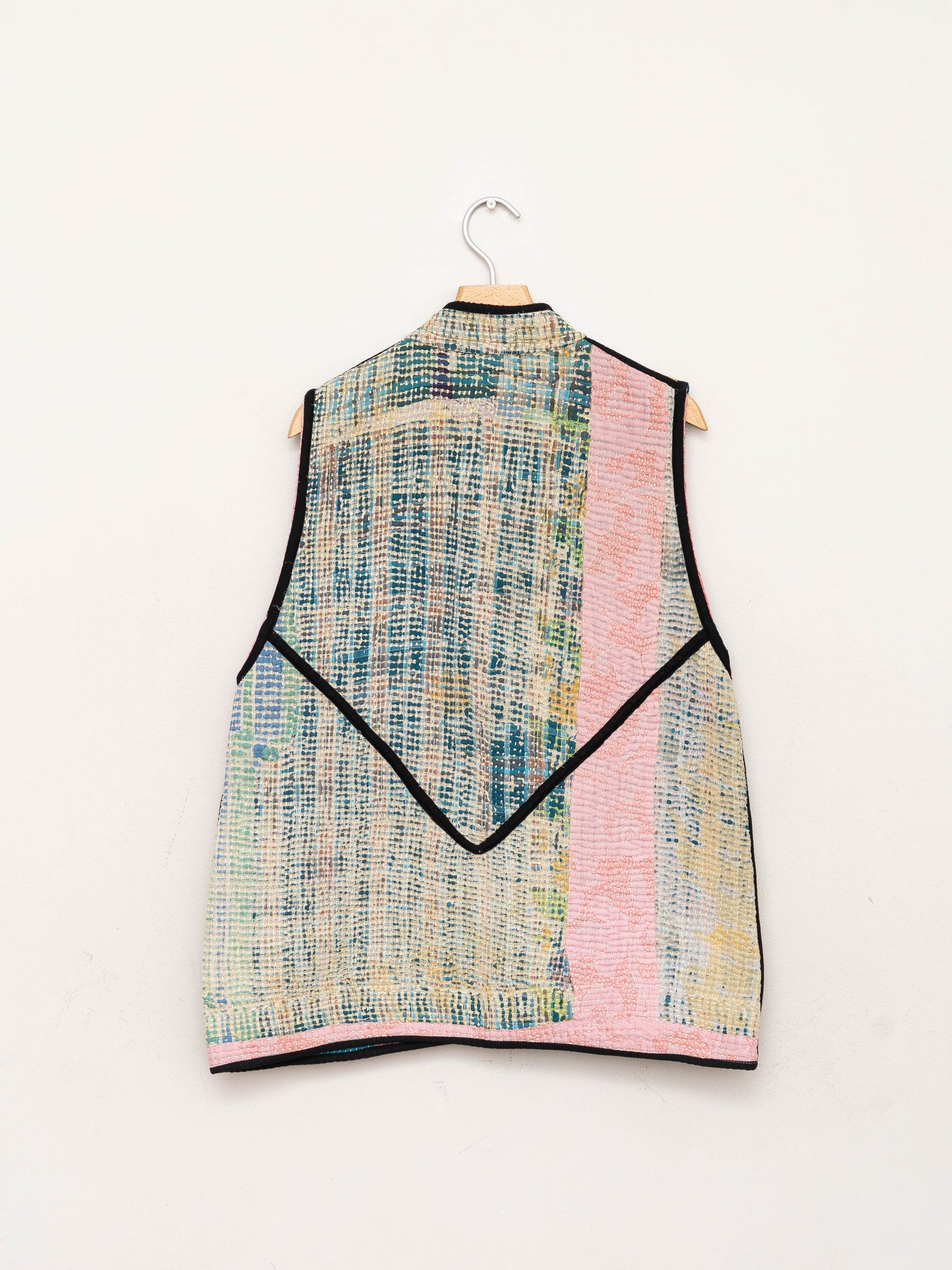 The Ladhiya Quilted Patchwork Kantha Vest