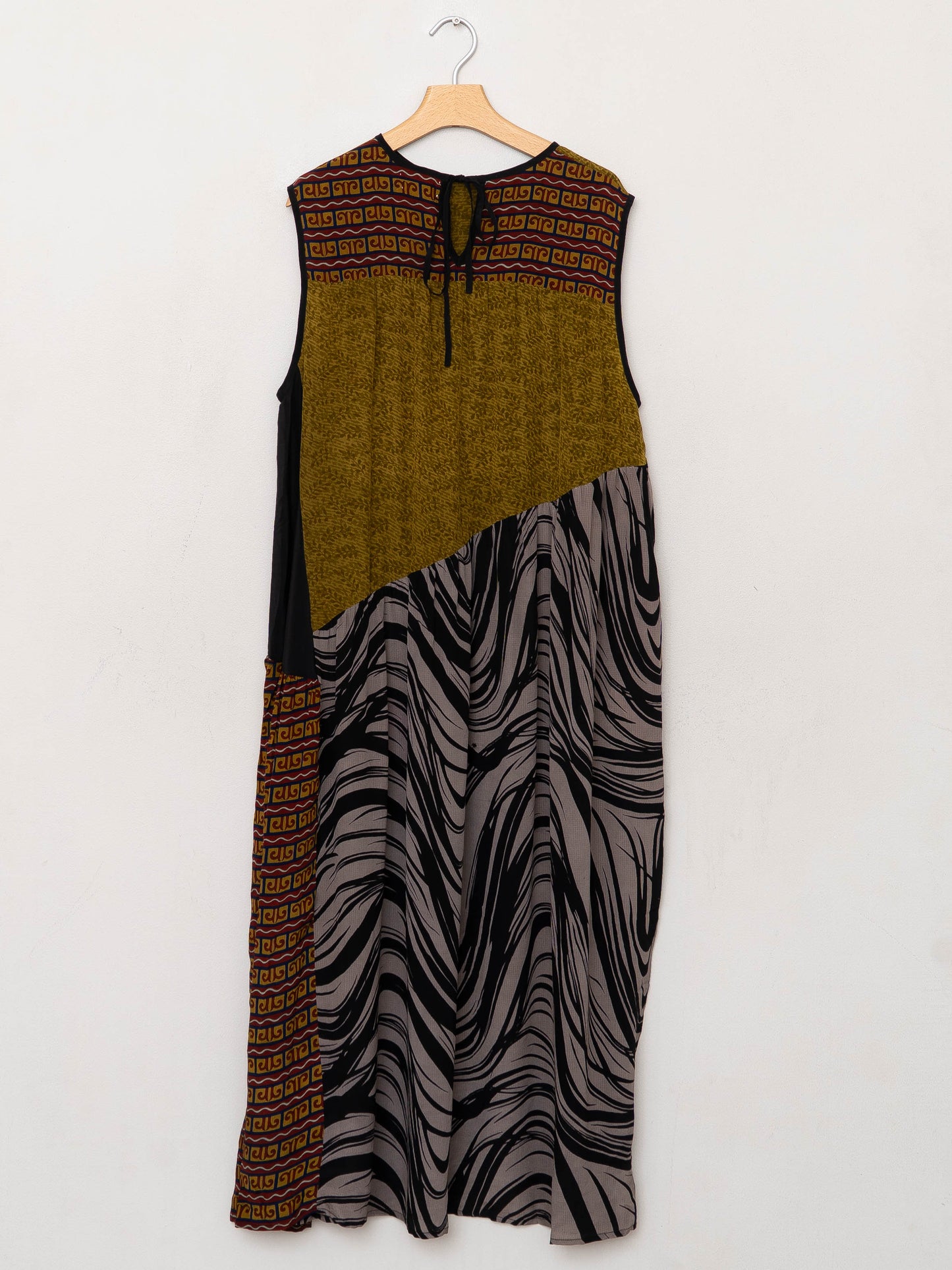 The Anan Long Dress  - Medium / Large - Upcycled Silk