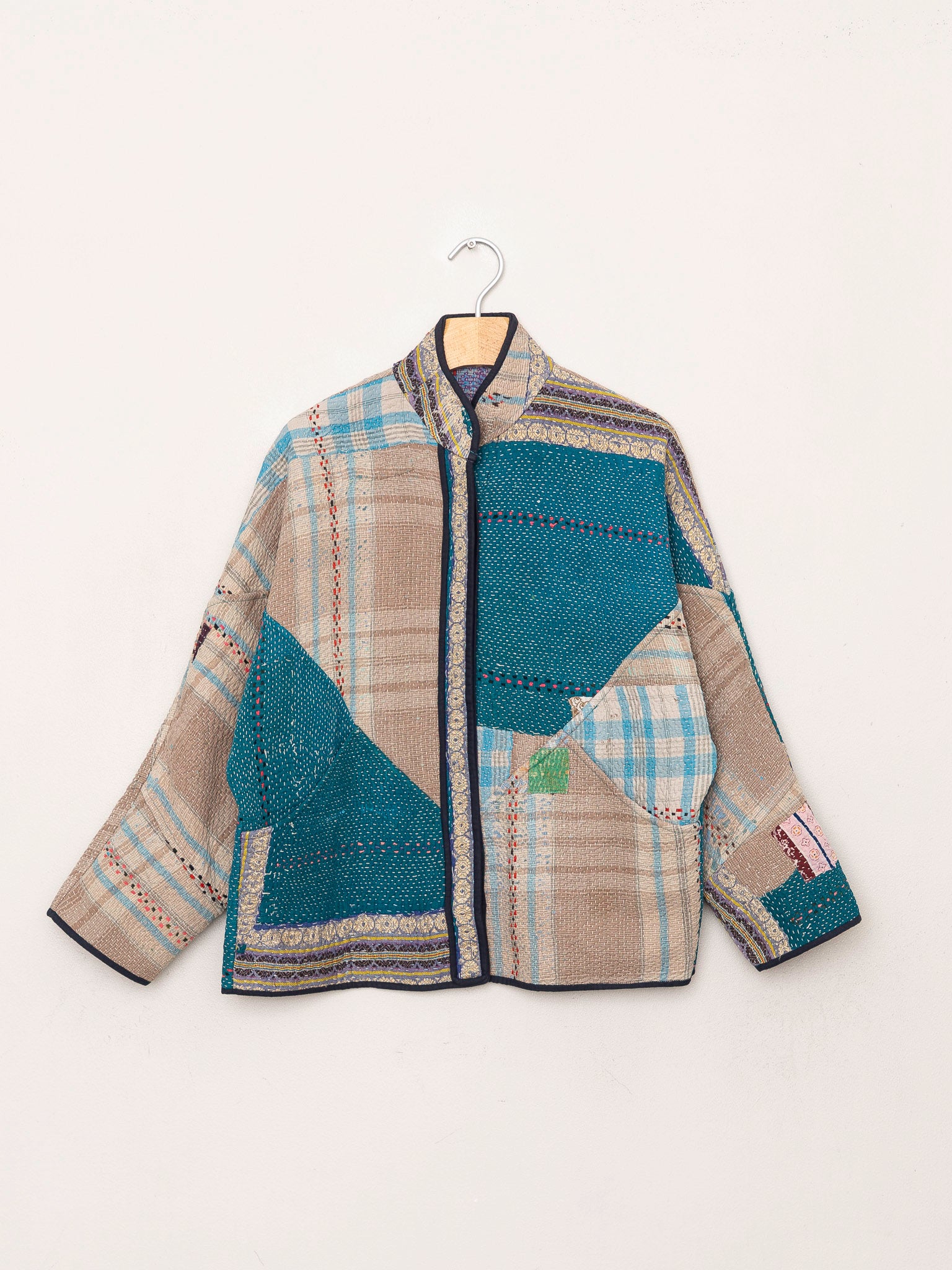 The Ladhiya Petite Quilted Patchwork Kantha Jacket Wholesale