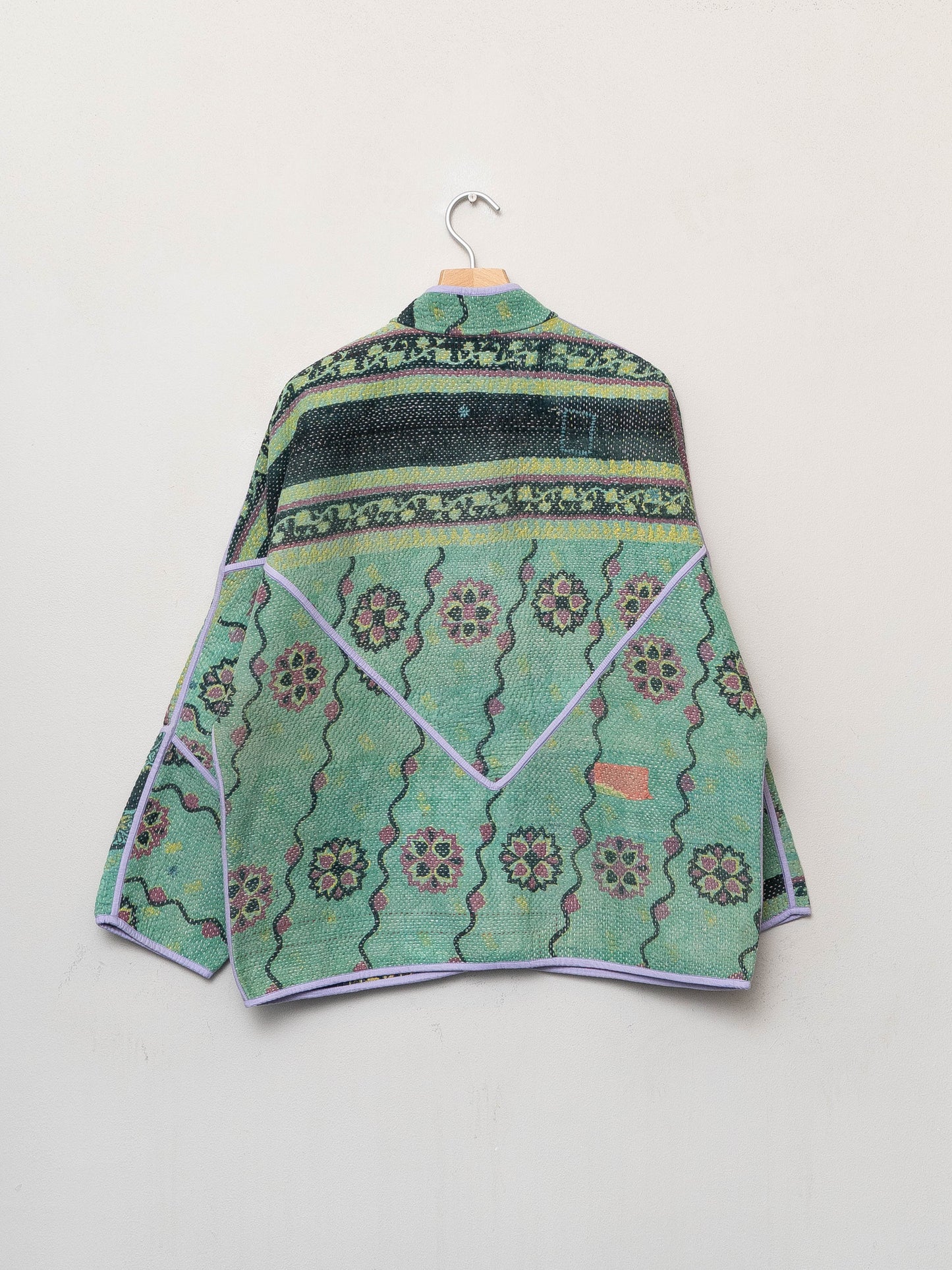 The Ladhiya Quilted Patchwork Kantha Jacket