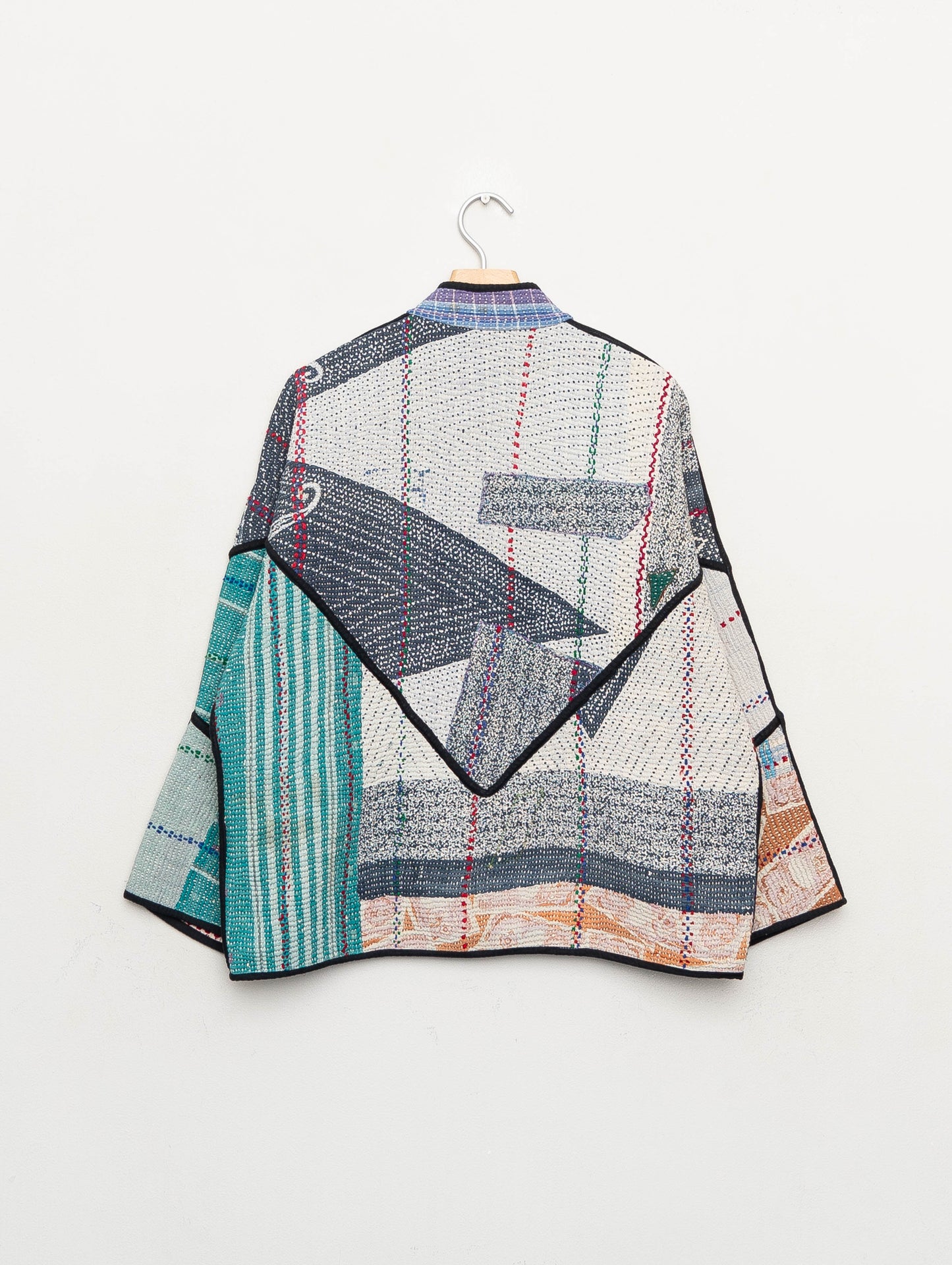 The Ladhiya Quilted Patchwork Kantha Jacket