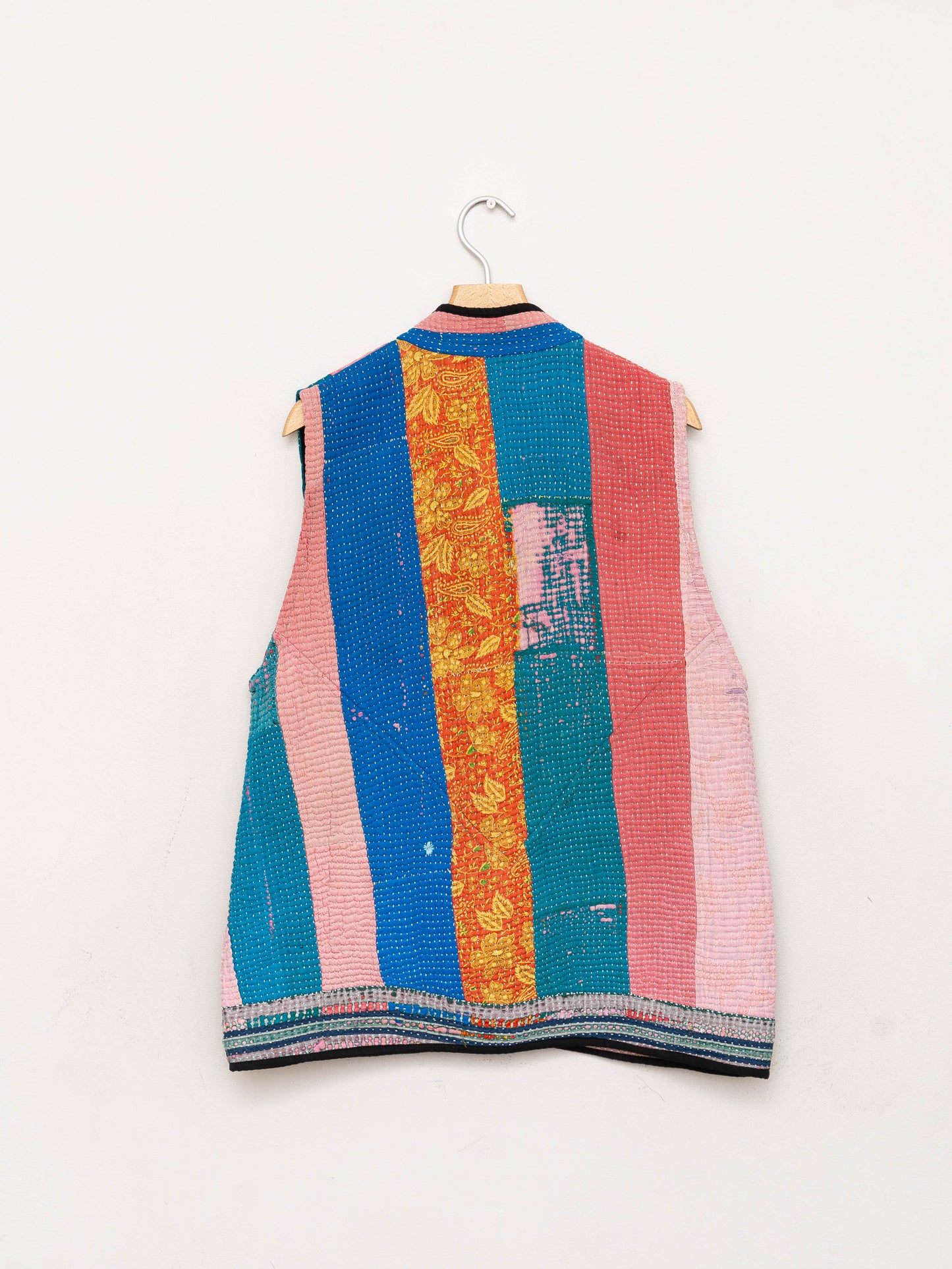 The Ladhiya Quilted Patchwork Kantha Vest