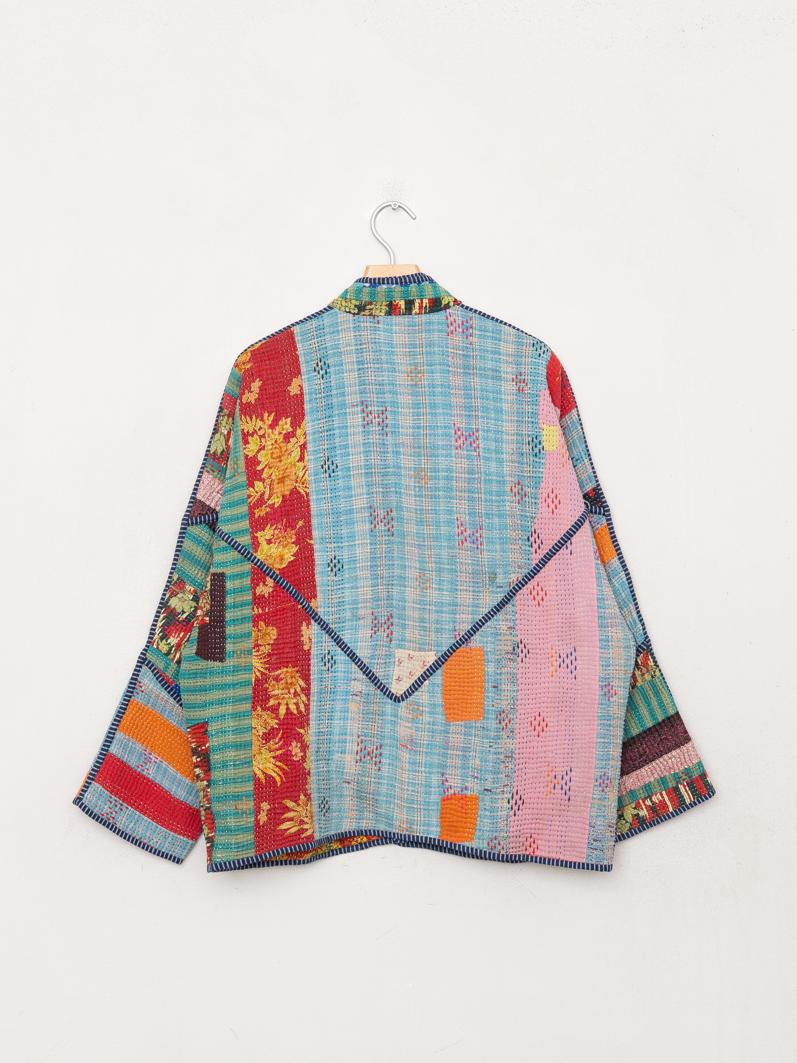 The Ladhiya Quilted Patchwork Kantha Jacket