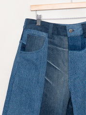 The Bindu Denim Bermuda Culotte Pant - Small