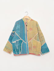 The Ladhiya Quilted Patchwork Kantha Jacket