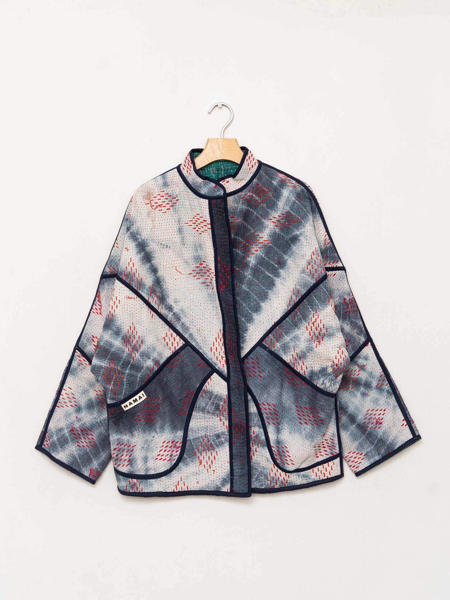 The Ishani Bandhani Quilted Kantha Jacket