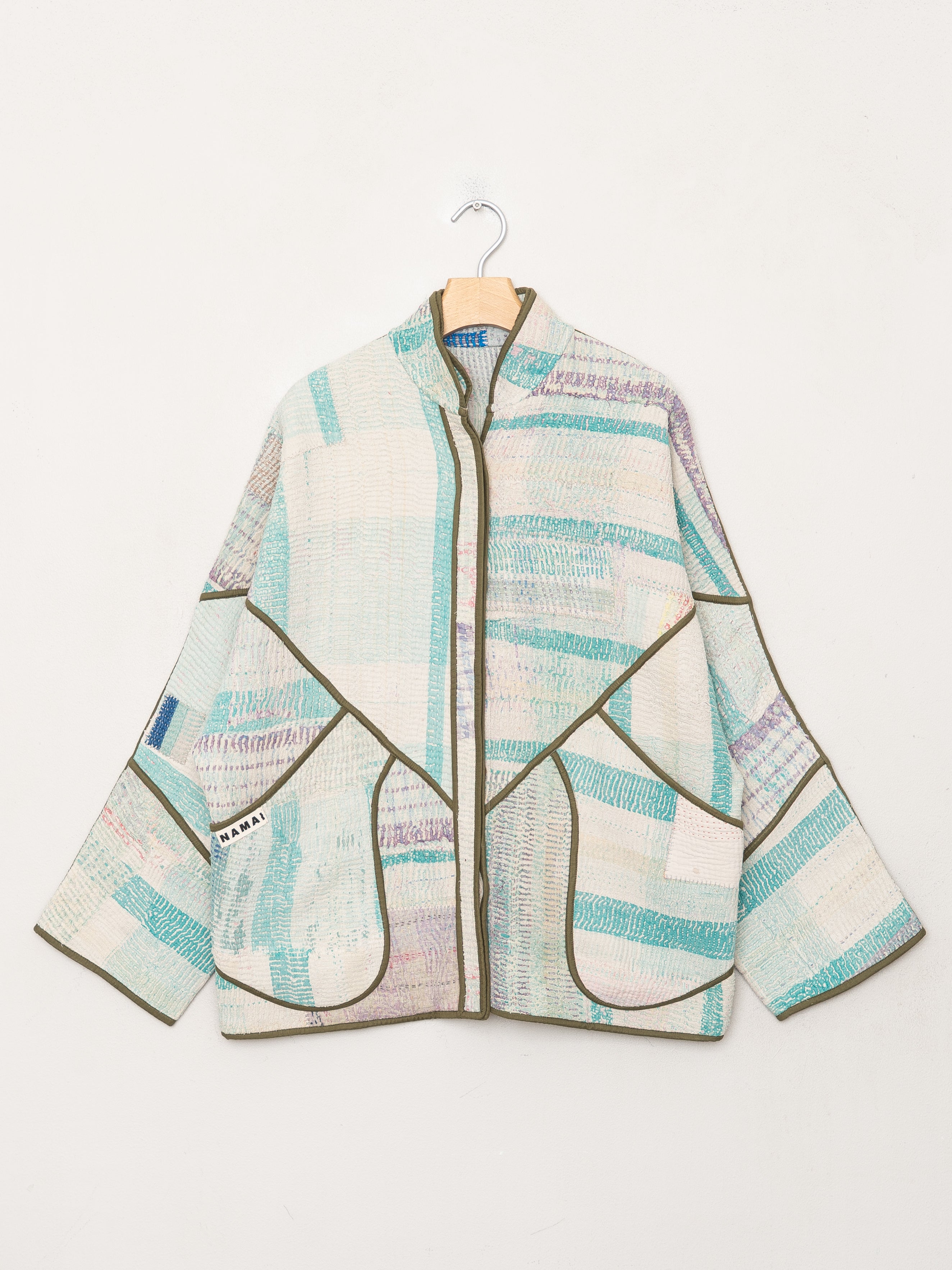 The Ladhiya Quilted Patchwork Kantha Jacket