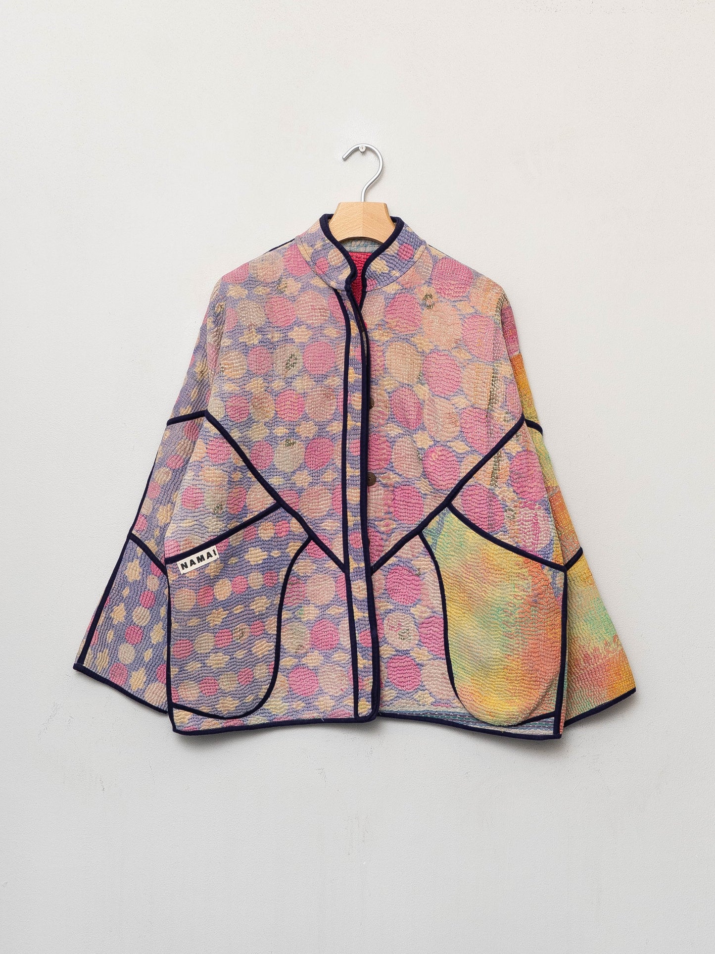 The Ladhiya Quilted Patchwork Kantha Jacket