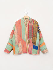 The Ladhiya Quilted Patchwork Kantha Jacket
