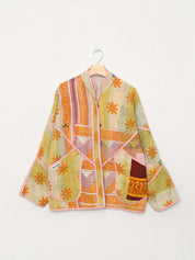 The Ladhiya Quilted Patchwork Kantha Jacket