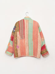 The Ladhiya Quilted Patchwork Kantha Jacket