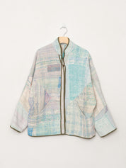 The Ladhiya Quilted Patchwork Kantha Jacket