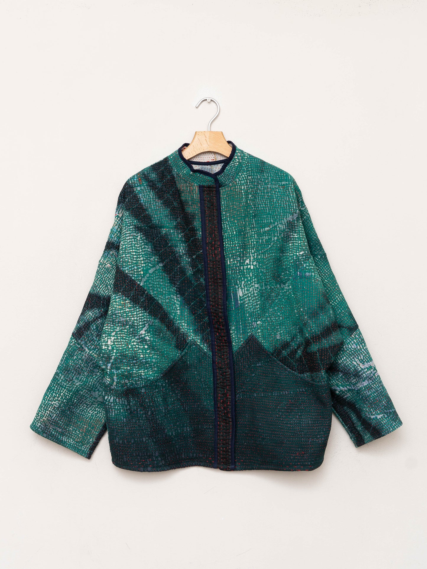 The Ishani Bandhani Quilted Kantha Jacket