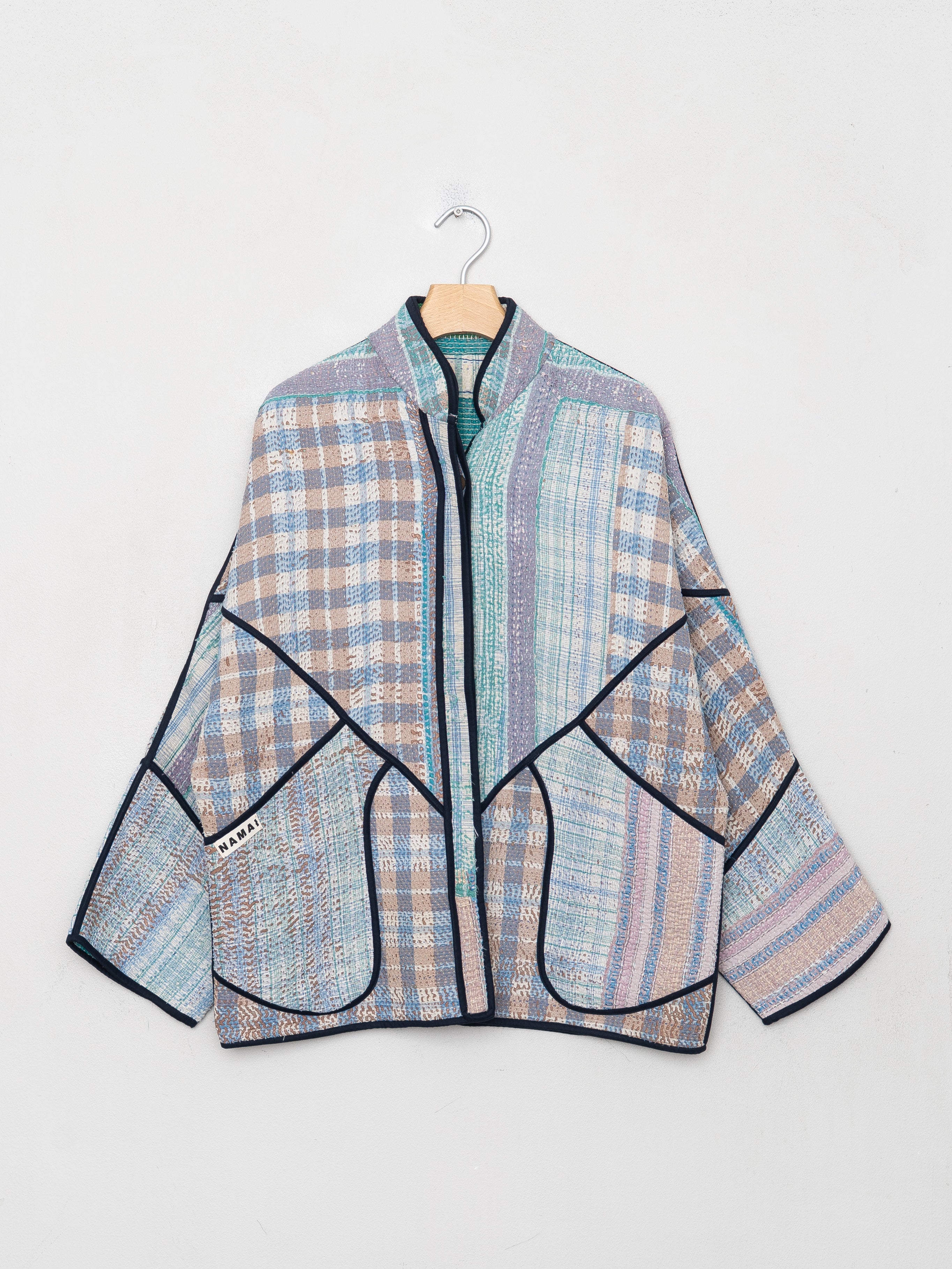 The Ladhiya Quilted Patchwork Kantha Jacket