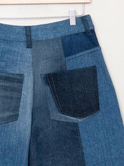 The Bindu Denim Bermuda Culotte Pant - Small