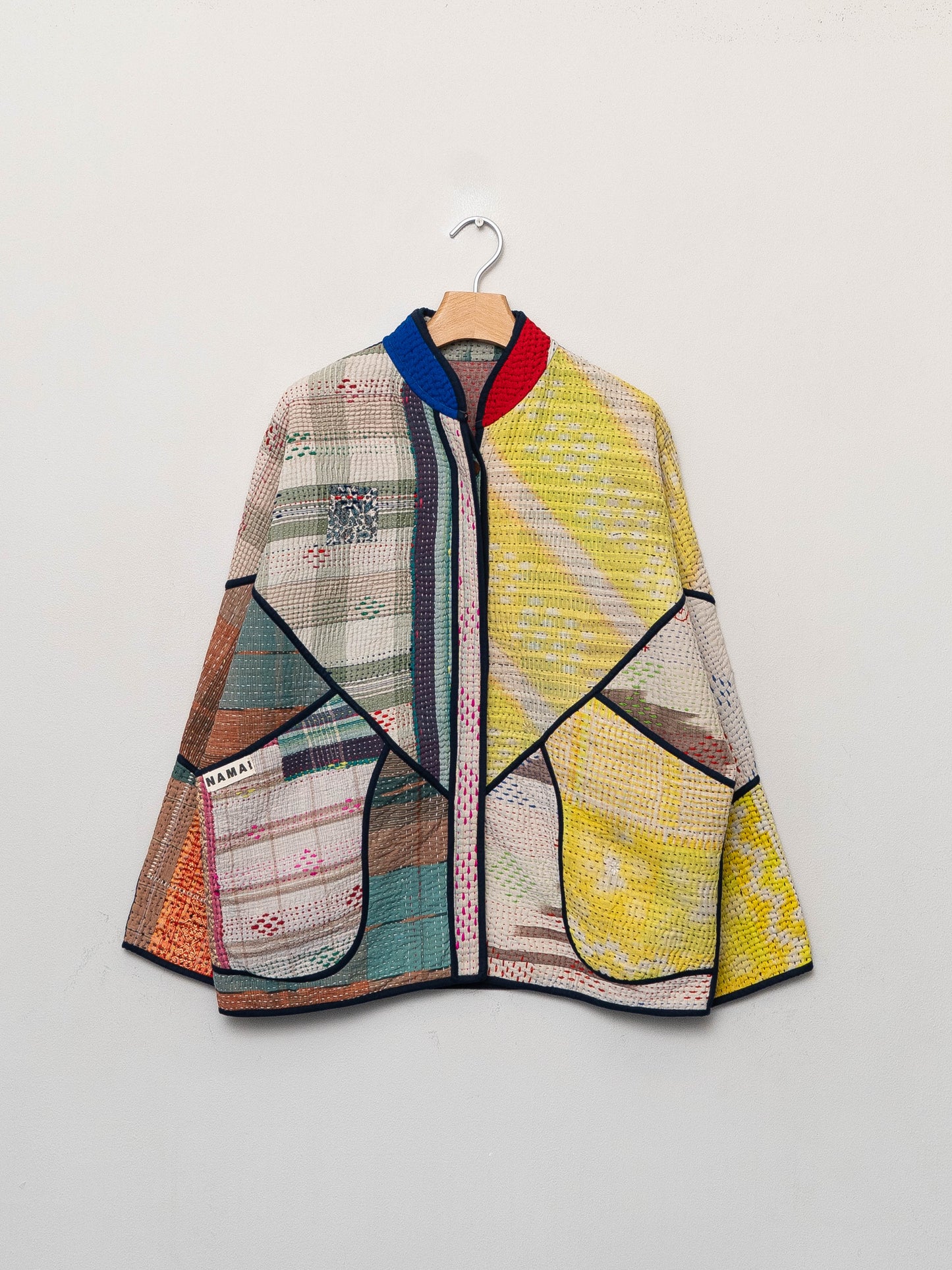 The Ladhiya Quilted Patchwork Kantha Jacket